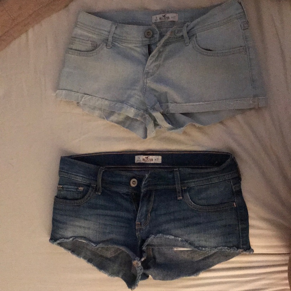 Two size 5 hollister shorts sold together